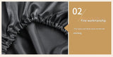 Sky Blue Silky Satin Pillowcase Pair - Smooth for Hair & Skin, Elastic Fitted (46x90+16cm)
