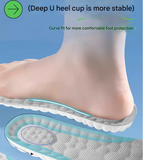 Black 5 pcs 4D Cloud Technology Shoe Inserts - High Rebound, Super Soft, Breathable, Athletic Support (size : 37-38/245mm)