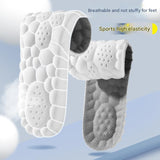 Black 5 pcs 4D Cloud Technology Shoe Inserts - High Rebound, Super Soft, Breathable, Athletic Support (size : 43-44/275mm)