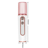 Blue Dual Nozzle Nano Facial Mister - USB Rechargeable Hydrating Spray