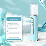 Pink Dual Nozzle Nano Facial Mister - USB Rechargeable Hydrating Spray
