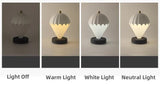 Blue Rechargeable Hot Air Balloon LED Touch Lamp - 3-Color Nordic Style Desk Light