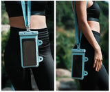 Mint Blue 2-Pack Universal IPX8 Waterproof Phone Pouch with Lanyard - Touch Sensitive Case for Swimming & Outdoor Sports