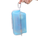 2 Pcs Green Collapsible Silicone Food Storage Container - Microwave & Freezer Safe Lunch Box