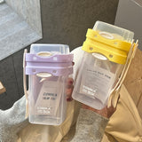 Purple Portable Salad & Breakfast Cup On-the-Go - Dual Compartment Container with Spork