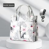 Grey Versatile Nappy Bag Tote - Lightweight Diaper Bag with Insulated Pocket & Crossbody Strap