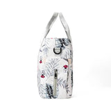 Green Versatile Nappy Bag Tote - Lightweight Diaper Bag with Insulated Pocket & Crossbody Strap