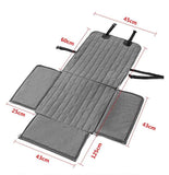 Grey Waterproof Front Pet Car Seat Cover - Non-Slip Dog Booster Seat Protector Mat