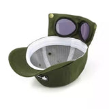Yellow Stylish Aviator Goggle Baseball Cap - Unisex Outdoor Cotton Sun Hat