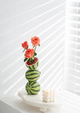 Orange Whimsical Stacked Orange Ceramic Vase - Modern Nordic Tabletop Decor