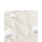Beige Stylish Quilted Belt Bag - Lightweight Nylon Crossbody Fanny Pack