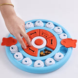 Green Interactive Pet Puzzle Feeder Toy - Slow Eating & Mental Stimulation Game for Dogs & Cats