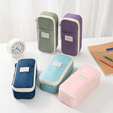 Green Large Capacity Expandable Pencil Case - Multi-Compartment Student Stationery Pouch (Only with pencil case)