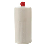 Beige Automatic Lifting Makeup Brush Holder - Dustproof Desktop Organizer with Lid & Compartments