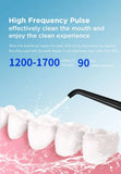Black Advanced Portable Water Flosser - Rechargeable Oral Irrigator, IPX7 Waterproof, 4 Cleaning Modes for Deep Dental Care