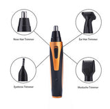 Purple and Black Versatile 4-in-1 USB Rechargeable Men's Grooming Kit - Precision Nose, Ear, Eyebrow Trimmer & Detail Shaver