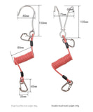 Green Pro 316 Stainless Steel Diving Reef Hook - Single, Double Combo Pack - Current Hook with Coiled Safety Lanyard