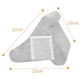 Dark Blue Soft Multi-Angle Tablet Pillow Stand - Comfy Reading & Viewing Holder for iPads, Books, eReaders