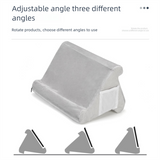 Purple Soft Multi-Angle Tablet Pillow Stand - Comfy Reading & Viewing Holder for iPads, Books, eReaders