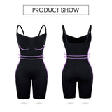 Size L Black Seamless Full Body Shaper for Women - Tummy Control, Butt Lifter & Thigh Slimmer Bodysuit
