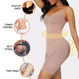 Size XXL Skin Color Seamless Full Body Shaper for Women - Tummy Control, Butt Lifter & Thigh Slimmer Bodysuit