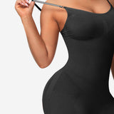 Size XXL Brown Seamless Full Body Shaper for Women - Tummy Control, Butt Lifter & Thigh Slimmer Bodysuit