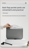 Grey Eco-Friendly RPET Hanging Toiletry Bag - Large Capacity Waterproof Travel Makeup Organizer