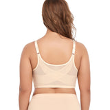 2 Pcs Size L Women's Wireless Large-Cup Lace Bra with Front Clasp - Comfortable, Breathable, Black