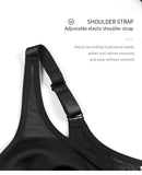 2 Pcs Size L Women's Wireless Large-Cup Lace Bra with Front Clasp - Comfortable, Breathable, Black