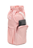 Green Insulated Tumbler Carrier Bag - Crossbody Water Bottle Holder with Pockets & Adjustable Strap for Large Cups (Note: cup not included)