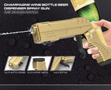 Gold Champagne & Beer Spray Gun - Ultimate Party Starter & Drink Dispenser with Bottle Opener