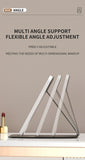 Pink Large Foldable LED Makeup Mirror - Portable Desktop Vanity with 3 Color Lights, Stepless Dimming & Adjustable Stand