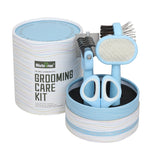 Blue Complete 5-in-1 Pet Grooming Care Kit - Professional Deshedding Brushes, Combs & Nail Clippers Set for Dogs & Cats