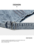 Grey Retro Washed Denim Hobo Bag - Large Capacity Shoulder & Crossbody Tote for Casual Everyday & Commute