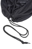Dark Blue Breathable Pet Sling Carrier for Small Dogs & Cats - Adjustable Hands-Free Travel Pouch with Safety Leash & Pocket