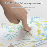 White Ergonomic Mouse Pad with 3D Silicone Gel Wrist Rest - Stylish Comfort & Support for Office & Home