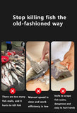 Black Cordless Electric Fish Scaler - Rechargeable 3000mAh Power, Stainless Steel Blade, Mess-Free Fish Cleaning Tool