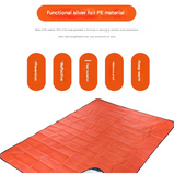 Heavy Duty PE Emergency Survival Blanket - Waterproof Thermal Reflective Tarp (Orange/Silver)