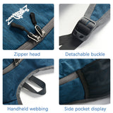 Black Ultra Lightweight Packable Backpack - Foldable Daypack for Hiking & Travel