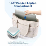 Light Grey Large Capacity Nylon Tote Bag for Women - Fashionable Travel Shoulder & Crossbody Handbag