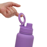 Yellow Premium 35oz Stainless Steel Insulated Sports Bottle with Magnetic Phone Holder Lid
