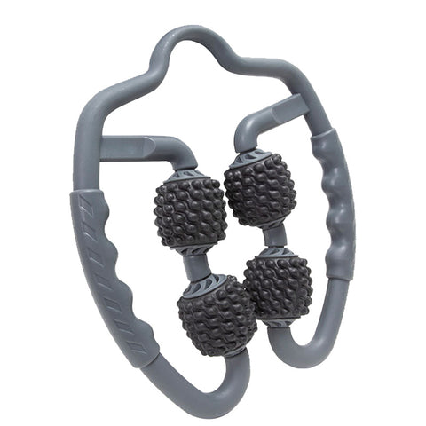 Grey Set of 2 Foam Roller Ring Leg Massagers - Muscle Relief & Circulation Tool