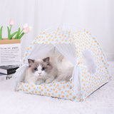 L 50*50CM 15 Catties Within The Pet Yellow Pullet Cooling Summer Pet Tent - Portable Foldable Breathable Outdoor Cat House Shelter