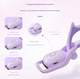 Pink USB Rechargeable Electric Heated Eyelash Curler - Lash Lift and Extension Tool
