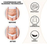 XL Black Women's Seamless Body-Shaping Onesie with Zipper - Abdomen Slimming and Hip Lifting
