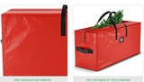 Green 122*34*51CM Durable Dustproof Christmas Tree Storage Bag
