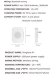 Transparent Rain Cover + Doorbell Combination HD Wireless Video Doorbell with Long-Lasting Battery