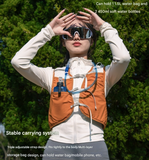 Yellow Hydration Backpack for Trail Running, Marathon, and Cycling