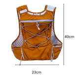 Yellow Hydration Backpack for Trail Running, Marathon, and Cycling