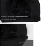 Dark Green Autumn-Winter Waterproof Sun Hat with Fleece Lining and Wide Brim